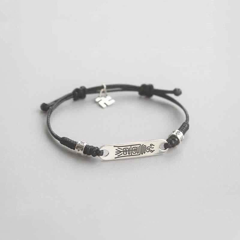 Buddha Stones 925 Sterling Silver Red String Luck Strength Braid Bracelet - image 11