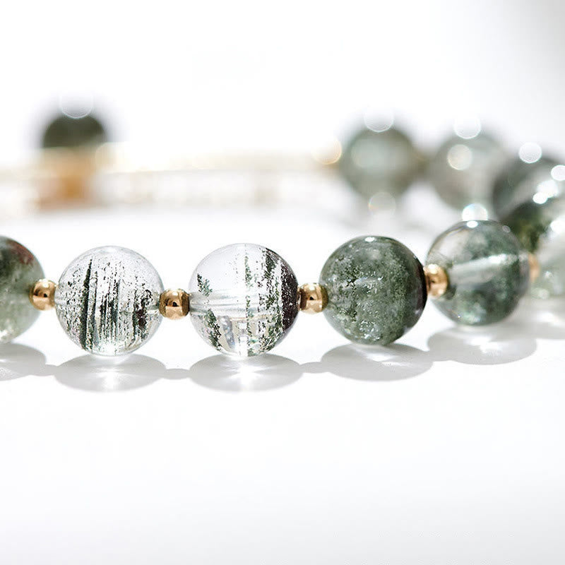 Buddha Stones Green Phantom Crystal Confidence Charm Bracelet - image 16