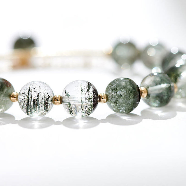 Buddha Stones Green Phantom Crystal Confidence Charm Bracelet - image 16