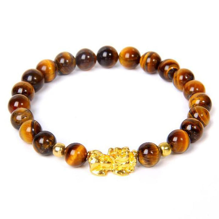 Buddha Stones FengShui Lucky Pixiu Obsidian Wealth Bracelet - image 14