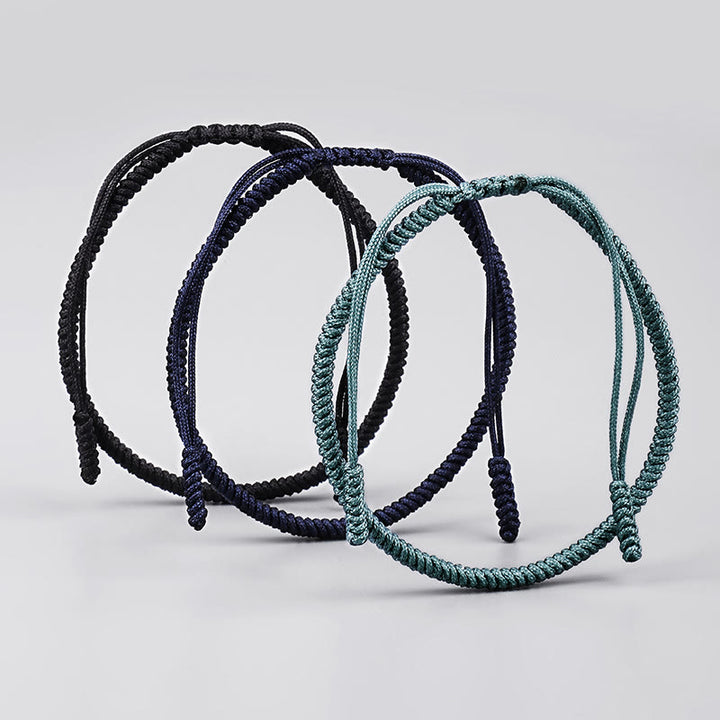 Buddha Stones Tibetan 3Pcs King Kong Knot Handcrafted Amulet Strength Bracelet - image 4