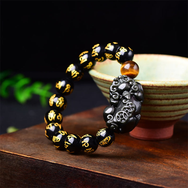 FengShui PiXiu Obsidian Wealth Bracelet - image 2