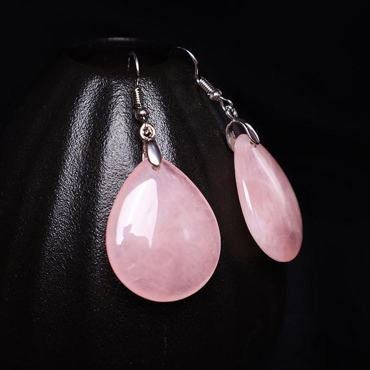 Buddha Stones Natural Aventurine Dangle Healing Drop Earrings - image 8