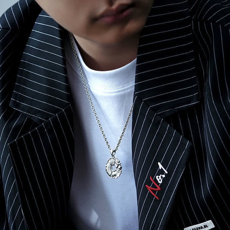 Buddha Stones Koi Fish Dragon Peace Buckle Wealth Necklace Pendant - image 4