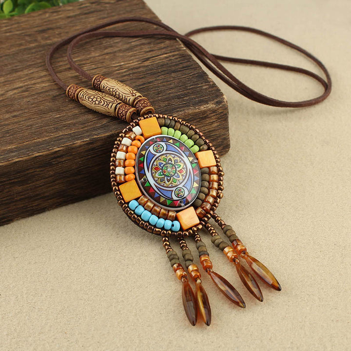 Buddha Stones Mandala Pattern Beads Creativity Necklace Pendant - image 6
