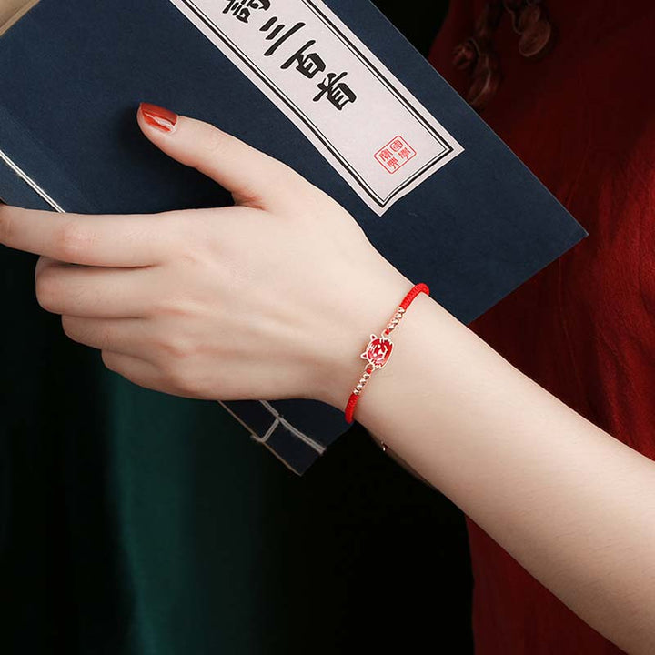 Buddha Stones 12 Chinese Zodiac Lucky Red String Bracelet - image 4
