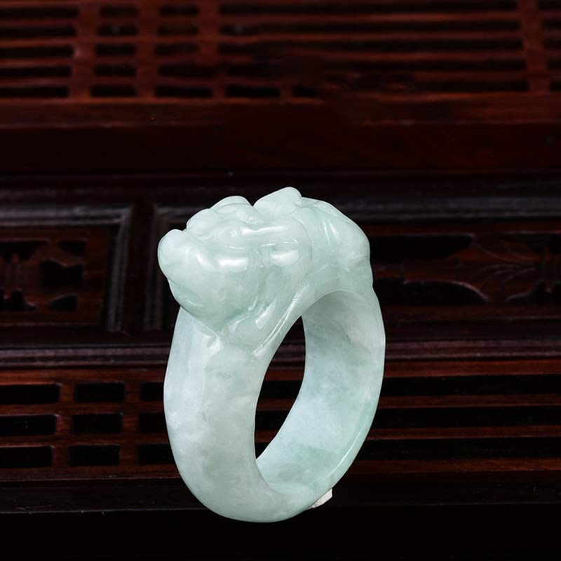 Fengshui Wealth Jade PiXiu Luck Ring - Jade - image 0
