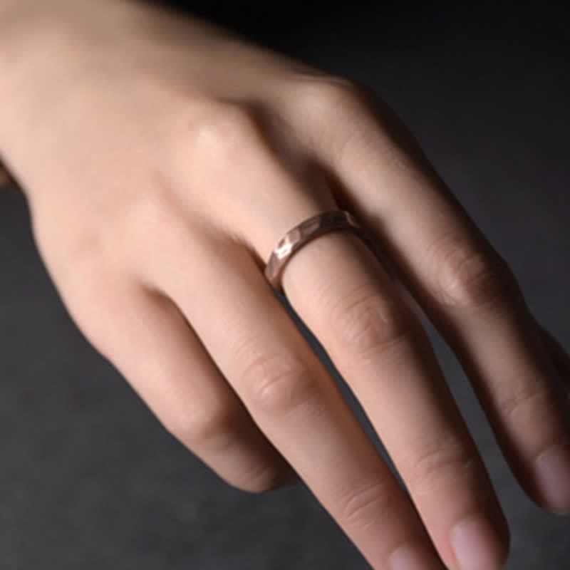 Buddha Stones Tibetan Simple Design Copper Wealth Ring - image 3