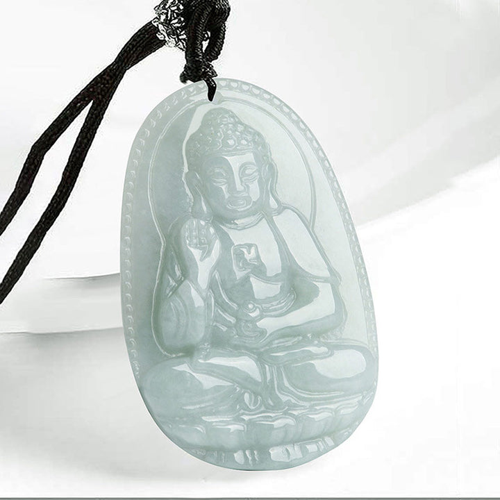 Buddha Stones Chinese Zodiac Natal Buddha Jade Wealth Prosperity Necklace Pendant - Dog/Pig - image 16