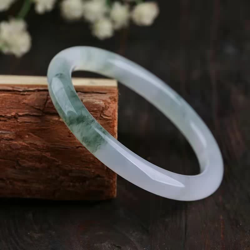 Buddha Stones Jade Abundance Luck Blessing Bracelet Bangle - image 1