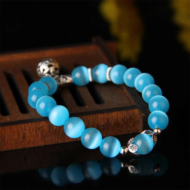 Buddha Stones Tibetan Cat Eye Lucky Bracelet - image 7