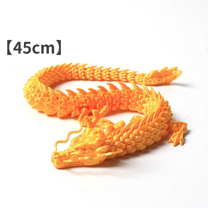 Buddha Stones Feng Shui Dragon Luminous 3D Printed Dragon Luck Success Home Decoration - Golden Dragon 45cm - image 3