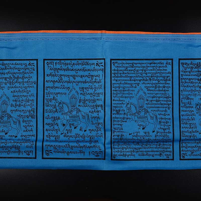 Buddha Stones Tibetan 5 Colors Windhorse Auspicious Outdoor 25 Pcs Prayer Flag - image 16