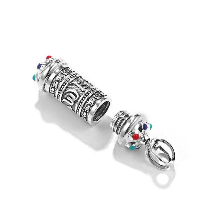 Buddha Stones Tibetan Om Mani Padme Hum Focus Necklace Pendant - image 5