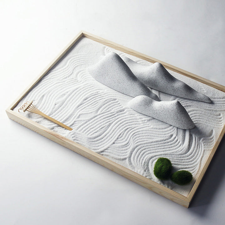 Buddha Stones Rocks Landscape Meditation Enlightenment Zen Garden Decoration - White - Two Grass - image 7
