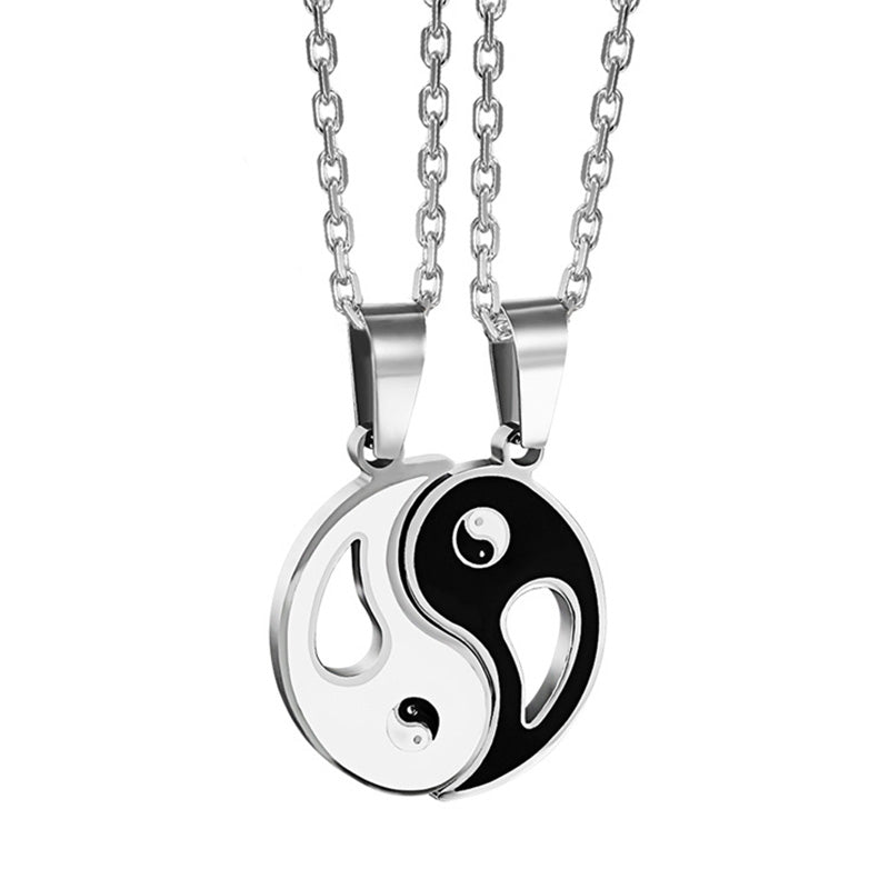 2pcs Yin Yang Pendant Couple Necklace - image 0
