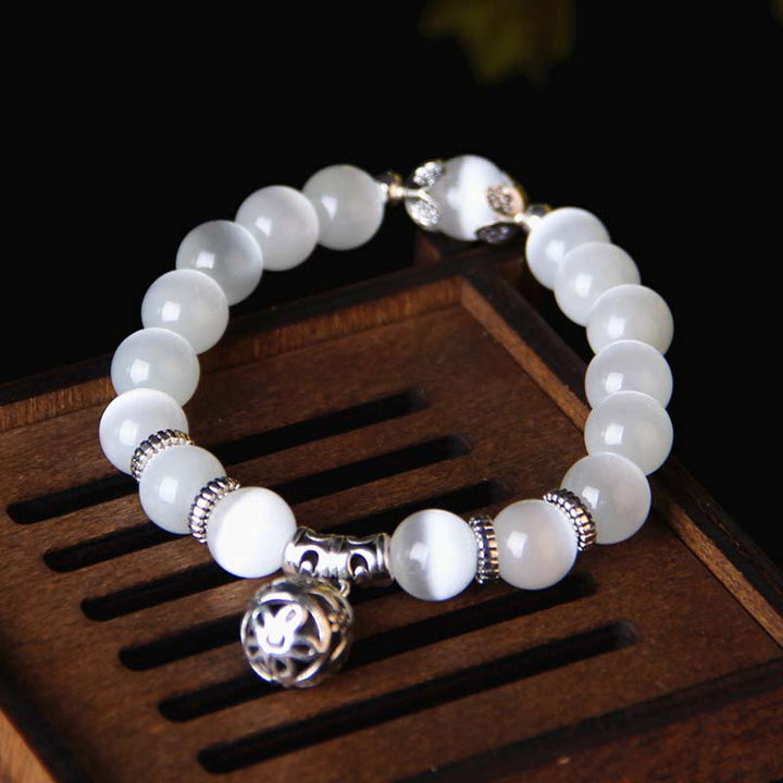 Buddha Stones Tibetan Cat Eye Lucky Bracelet - image 2