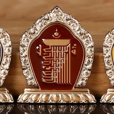 Tibetan Om Mani Padme Hum Peace Phone Ring Bracket Universal Phone Holder Decorations - Red Gathering Ten Powerful Elements - image 19