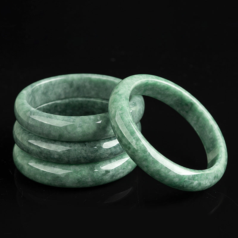 Buddha Stones Natural Jade Luck Wealth Bangle Bracelet - image 9