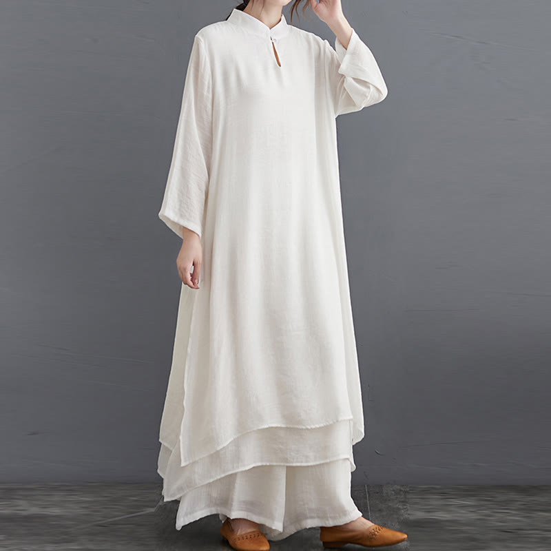 Buddha Stones Simple Pattern Meditation Prayer Spiritual Zen Practice Yoga Clothing Women's Set - image 19