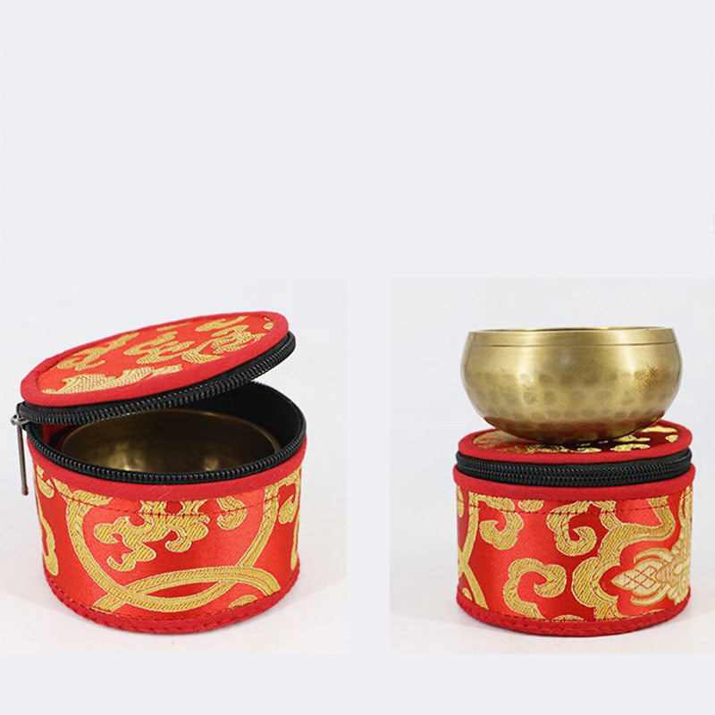 Buddha Stones Tibetan Singing Bowl Storage Bag with Zipper Closure Decoration - image 5