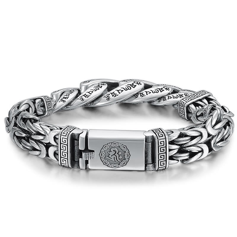 Buddha Stones Om Mani Padme Hum Engraved Peace Purity Bracelet - image 4