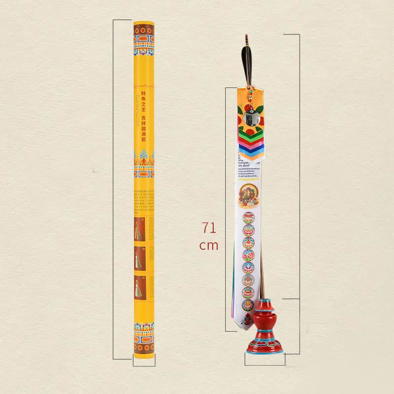 Tibetan Eight Auspicious Symbols Lucky Arrow Home Decoration Prayer Flag - image 11