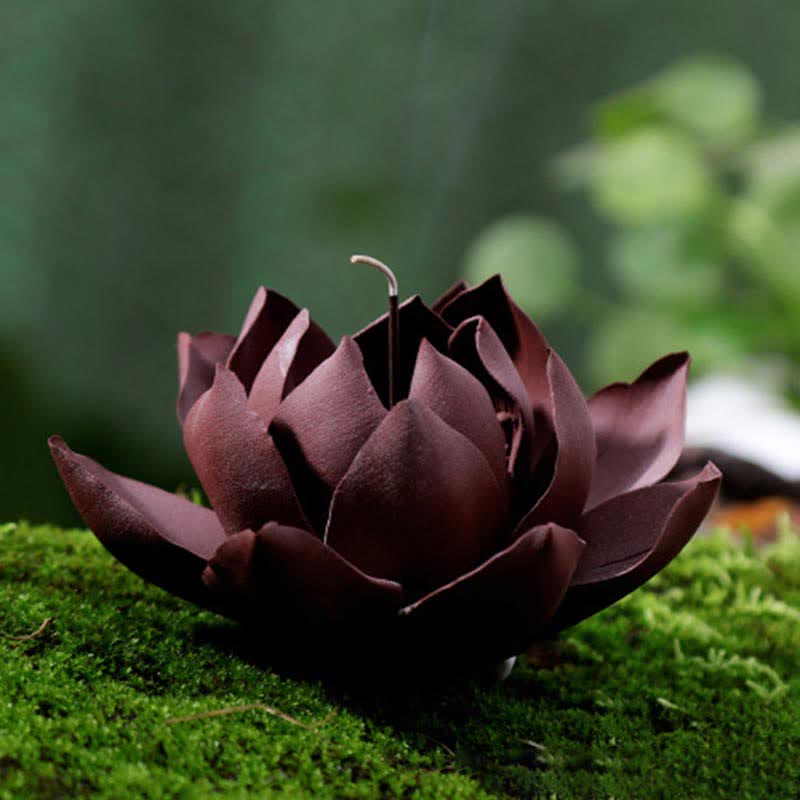 Buddha Stones Tibetan Lotus Positive Peace Incense Burner Decoration - image 3