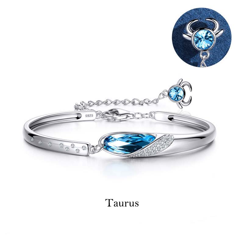 Buddha Stones 925 Silver Plated Copper 12 Constellations of the Zodiac Charm Bracelet - image 12