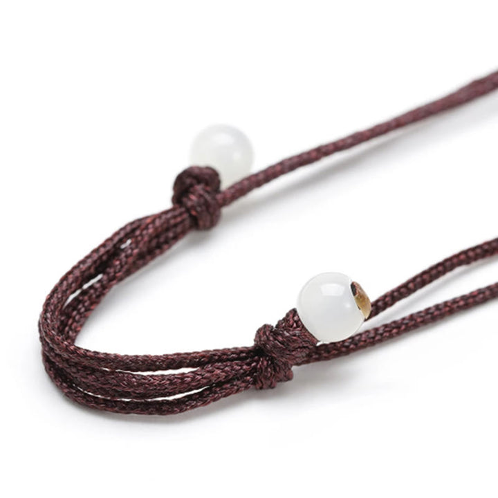 Buddha Stones Natural Black Tourmaline Positive Rope Necklace Pendant - image 3