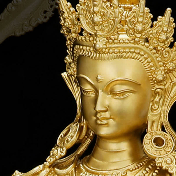 Buddha Stones Shakyamuni Amitabha Medicine Buddha Figurine Serenity Copper Statue Home Decoration - image 14