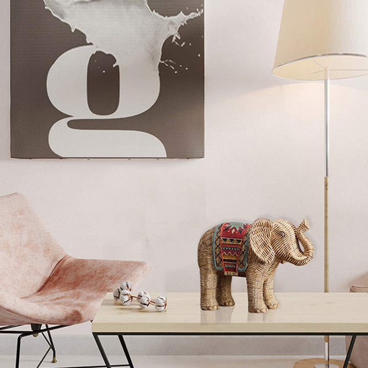 Buddha Stones Elephant Resin Wisdom Wealth Home Decoration - image 5