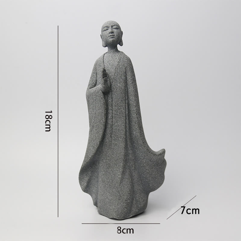 Buddha Stones Meditation Buddha Monk Serenity Home Decoration - image 3