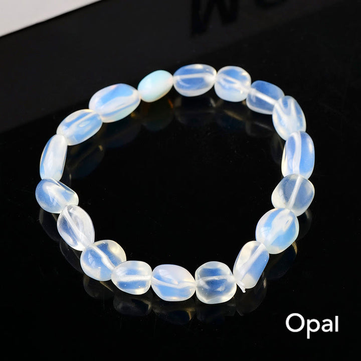 Natural Irregular Shape Crystal Stone Spiritual Awareness Bracelet - Opal - image 14