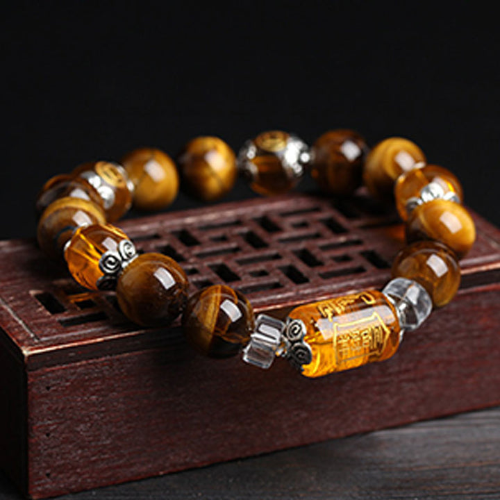 Buddha Stones Tiger Eye Bead Fortune Prosperity Bracelet - image 3