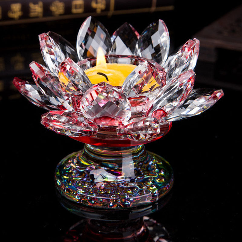 Tibetan Lotus Candlestick Ornament - 5 - image 7