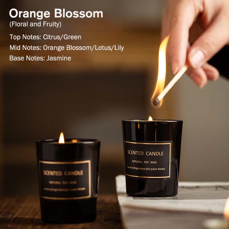 Blue Bell Pear Freesia Fragrance Meditation Prayer Scented Aromatherapy Soy Wax Candle - Orange Blossom (Floral and Fruity) - image 6