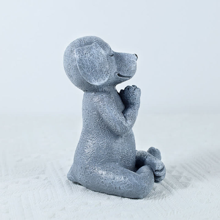 Buddha Stones Meditating Zen Dog Cat Frog Decoration - image 3