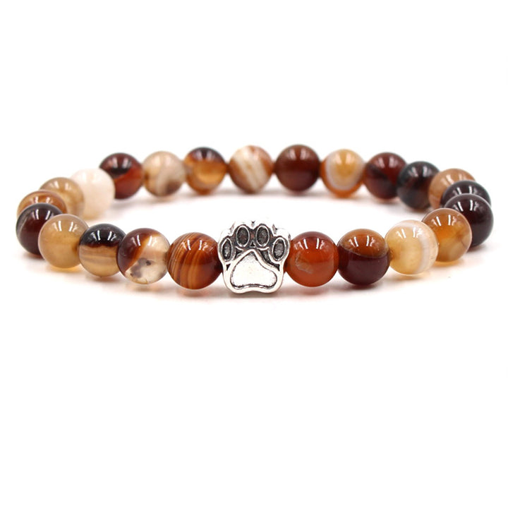 Indian Agate Green Agate Dog Paw Positive Calm Bracelet - Sardonyx (Calm ♥ Happiness) - image 14