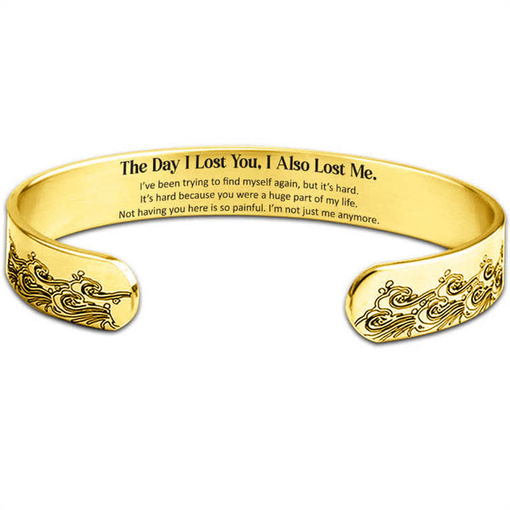 Buddha Stones The Day I Lost You Memorial Harmony Bracelet Bangle - Gold - image 4