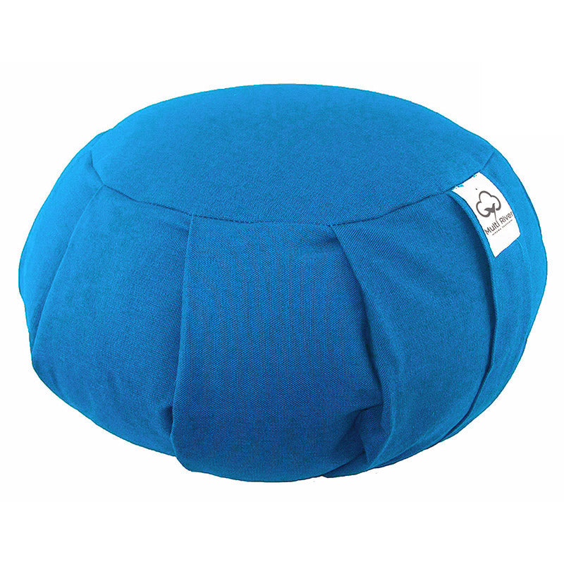 Buddha Stones Cotton Buckwheat Husks Meditation Seat Cushion Home Decoration - 36cm*15cm - Sky Blue - image 8