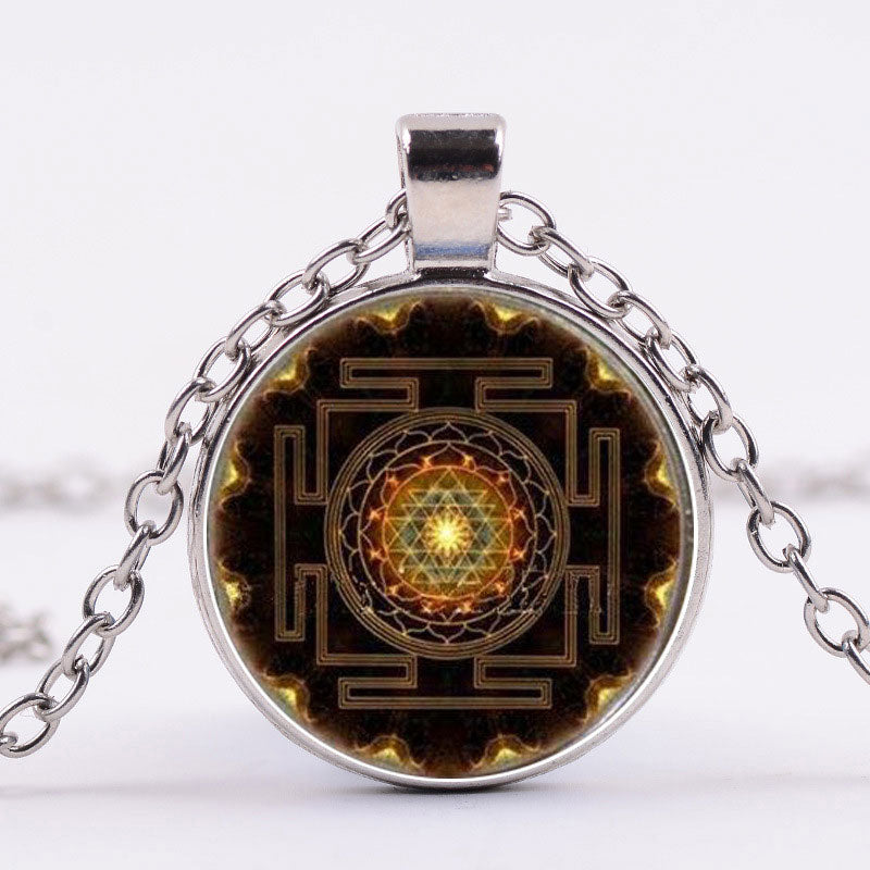 Sacred Sri Yantra Time Gemstone Necklace - image 1