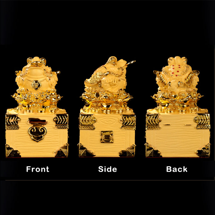 Buddha Stones Feng Shui Money Frog Statue Luck Wealth Decoration - image 8