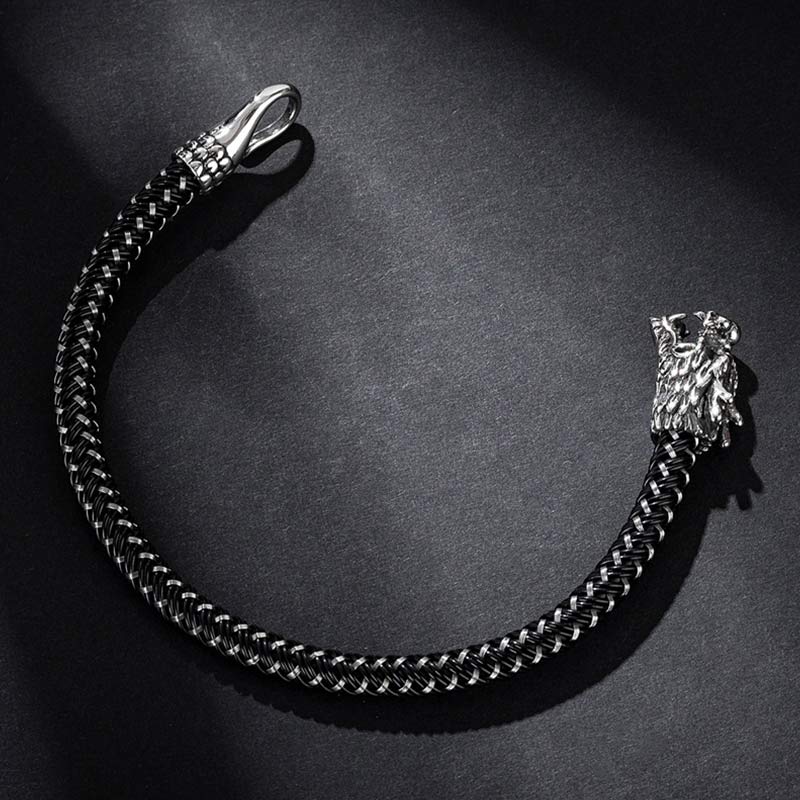 Buddha Stones Dragon Titanium Steel Protection Luck Bracelet - image 9