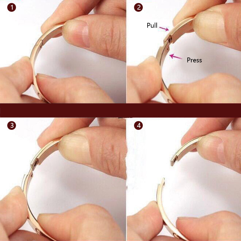 Buddha Stones Titanium Steel Blessing Bracelet Bangle - image 9