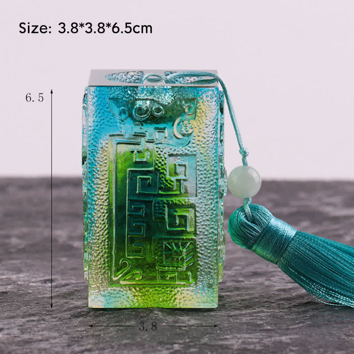 Buddha Stones Feng Shui Handmade Liuli Crystal Art Piece Home Office Decoration - Large - Without Crystal Base - image 12