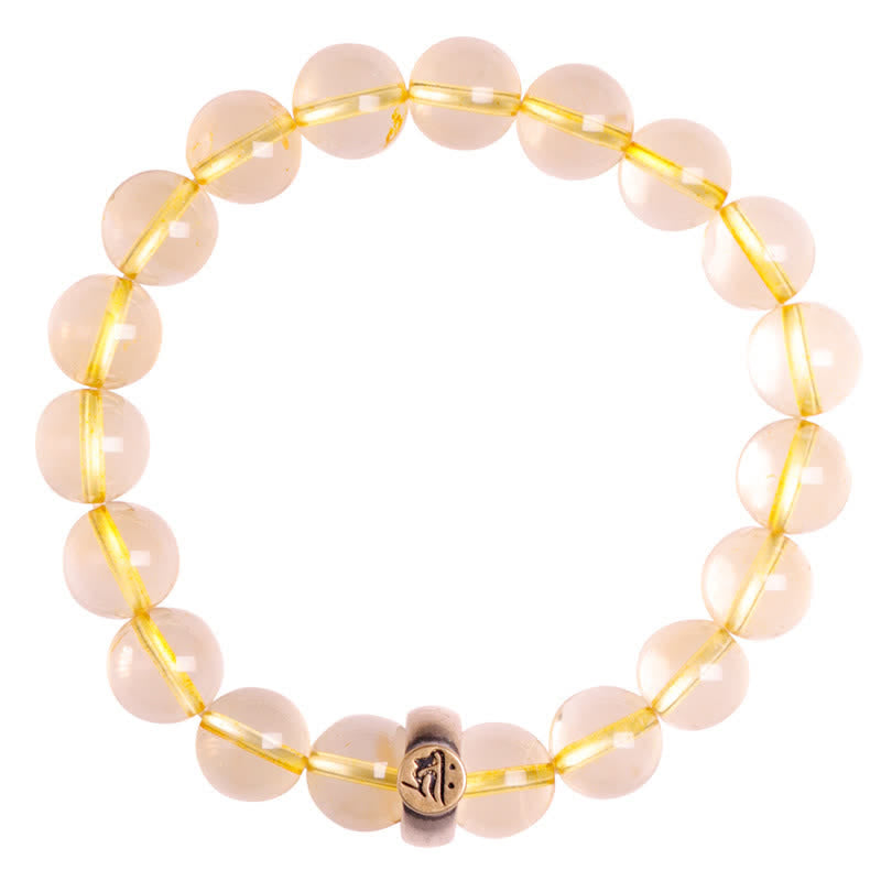Buddha Stones 925 Sterling Silver Chinese Zodiac Natal Buddha Citrine Protection Bracelet - image 19