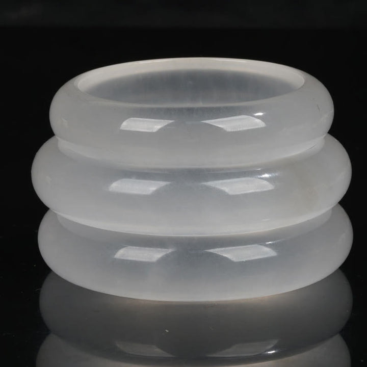 Buddha Stones Natural Translucent Golden Silk Jade Wealth Luck Bracelet Bangle - image 2