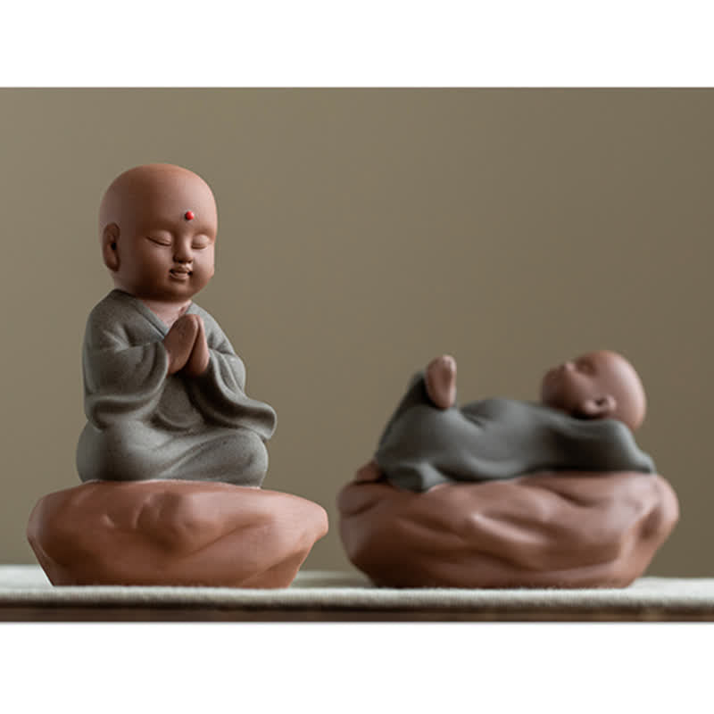 Black Peach Wood Buddha Flower Calm Cure Decorations - image 14
