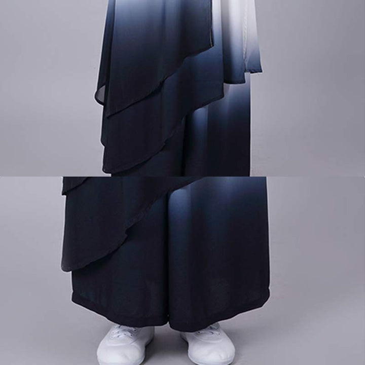 Buddha Stones Gradient Painting Meditation Prayer Spiritual Zen Tai Chi Qigong Practice Unisex Clothing Set - image 8